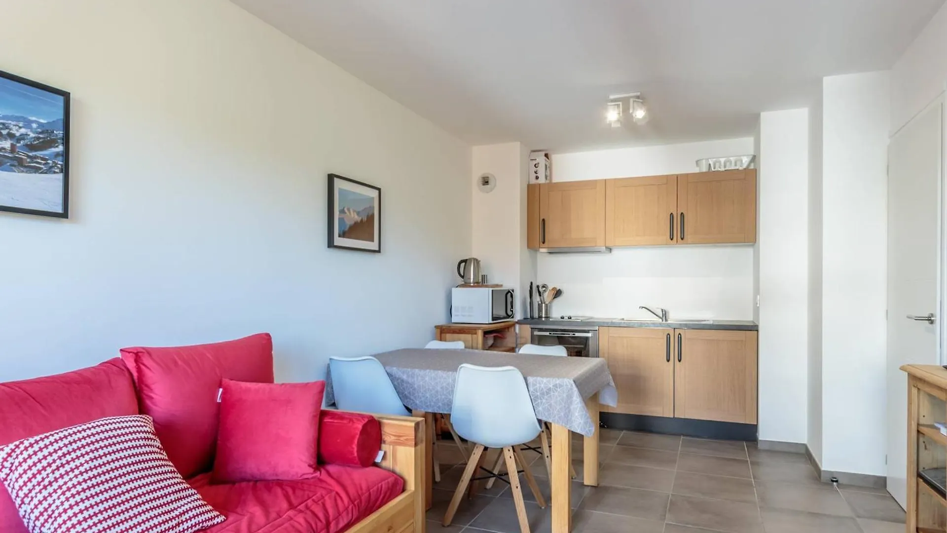 דירה La Plagne-Tarentaise Appartement 2 Pieces Avec Balcon Et Garage A 100M Des Pistes - Fr-1-351-215 צרפת